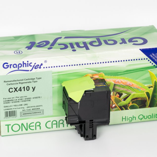 TONER LASER RIGENERATI /COMPATIBILI Cartuccia Rigenerata Giallo (802HY)