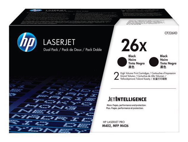 TONER LASER ORIGINALI Dual Pack Originale Nero (26X)