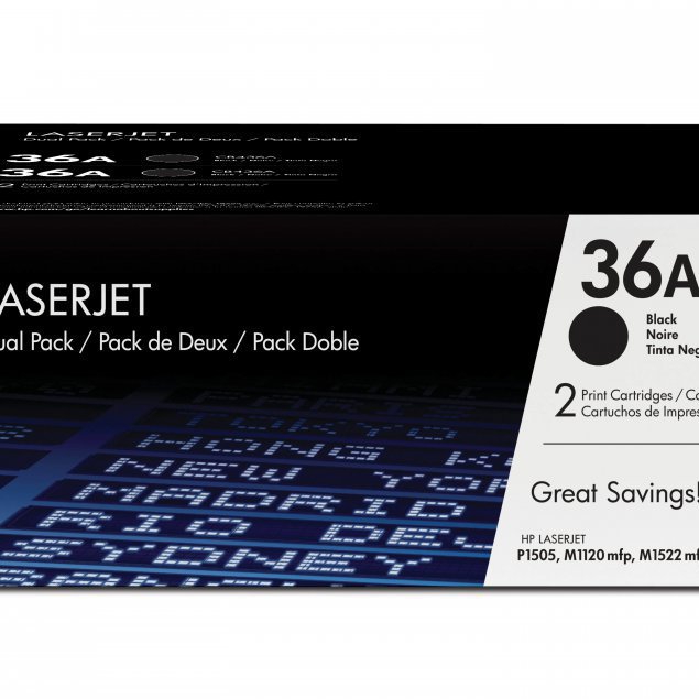 TONER LASER ORIGINALI Dual Pack Originale Nero (36A)