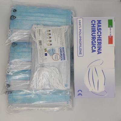 MASCHERINE Mascherina chirurgica medicale Tipo 1-TNT 4 strati - 10PZ