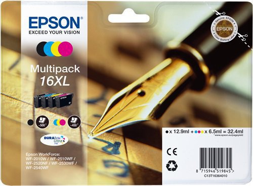 CARTUCCE INK JET ORIGINALI Multipack Originale B/C/M/Y (16XL)