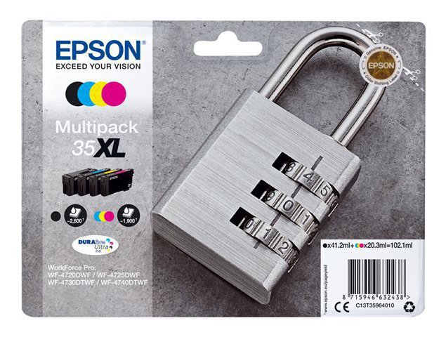 CARTUCCE INK JET ORIGINALI Multipack Originale B/C/M/Y (35XL)