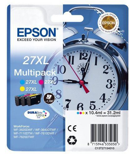 CARTUCCE INK JET ORIGINALI Multipack Originale C/M/Y (27XL)