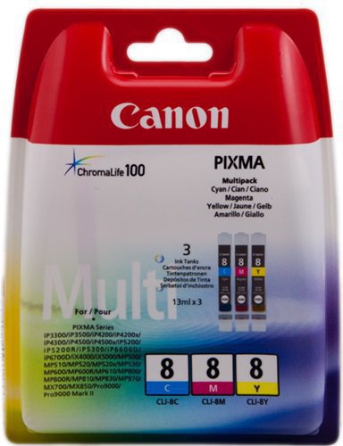 CARTUCCE INK JET ORIGINALI Multipack Originale C/M/Y (CLI-8)