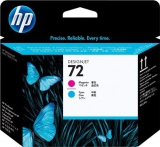 CARTUCCE INK JET ORIGINALI Testine Originali Ciano + Magenta (72)